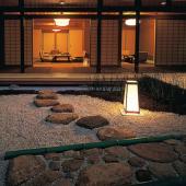 Zen rock garden in Japan, private house
